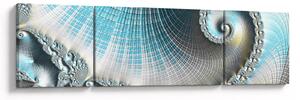 Obraz teksturowanej spirali (170x50 cm)