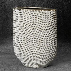 Wazon EUROFIRANY Verda 02 21 x 8 x 27 cm Biały