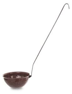 Chochla emaliowana brązowa BROWN 170 ML, 35 cm