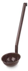 Chochla emaliowana brązowa BROWN 170 ML, 35 cm