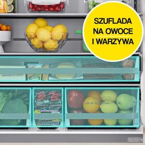 Lodówka HISENSE RQ760N4SASE MD Side by Side No Frost 178.5cm Srebrna Kostkarka Wi-Fi ConnectLife My Fresh Choice