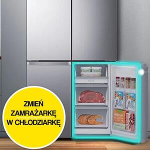 Lodówka HISENSE RQ760N4SASE MD Side by Side No Frost 178.5cm Srebrna Kostkarka Wi-Fi ConnectLife My Fresh Choice