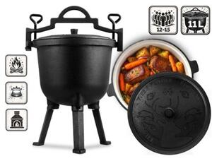 Garnek kociołek żeliwny Berdsen BD-481 emaliowany 11 L na ognisko grill trwały