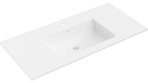 Mexen Otis umywalka wpuszczana w blat 101 x 46,5 cm, biała mat - 25181001