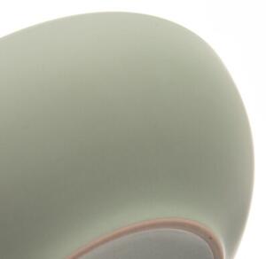 Talerz obiadowy głęboki ceramiczny zielony 20,5 cm