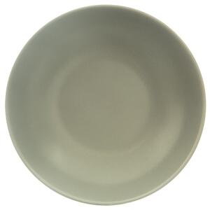 Talerz obiadowy głęboki ceramiczny zielony 20,5 cm