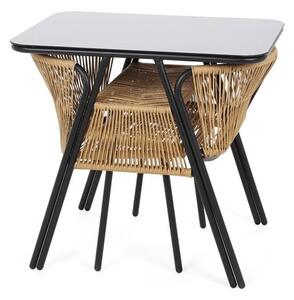 Meble ogrodowe HOME & GARDEN Fiuggi Black-Beige 526184