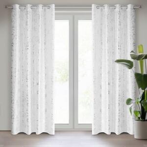 Firana gotowa EUROFIRANY Feza 140 x 250 cm BiaÅy