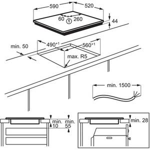 Płyta indukcyjna ELECTROLUX MEXIV602T Bridge SaphirMatt® SE Hob2Hood