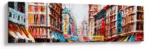 Obraz - Hong Kong, obraz olejny (170x50 cm)