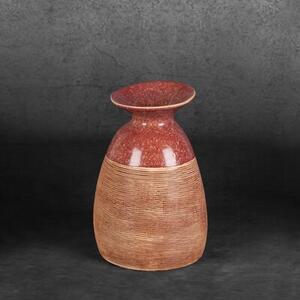 Wazon EUROFIRANY Elda 02 402750 16 x 22 cm Czerwony
