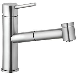 Bateria kuchenna stojÄ ca KLUDI Steel z wyciÄ ganÄ wylewkÄ Chrom 44851F860
