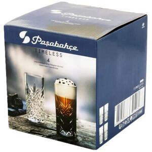 Komplet szklanek wysokich PASABAHCE Timeless 450ml (4 sztuki)
