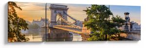 Obraz - Most nad rzeką, Budapeszt, Węgry (170x50 cm)