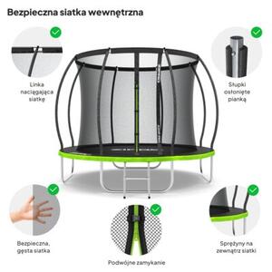 Trampolina ogrodowa z siatką wewnętrzną z drabinką dla dzieci 8FT 252cm Zipro Jump Pro Premium