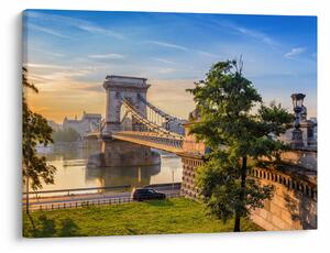 Obraz - Most nad rzeką, Budapeszt, Węgry (70x50 cm)