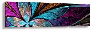Obraz - Abstrakcja, kwiat (170x50 cm)