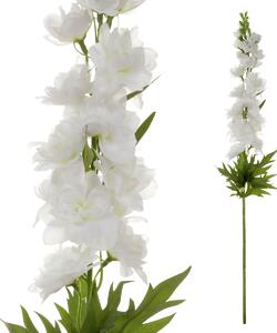 Sztuczny kwiat Ostróżka biały, 70 x 8 cm