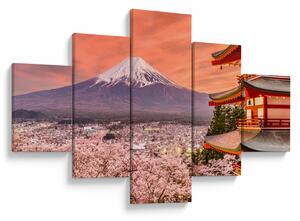 Obraz - Fujiyoshida, Japonia (125x70 cm)