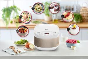 Multicooker TEFAL RK622130 Simply Cook Plus 12 programów z koszem do gotowania na parze i funkcją podtrzymywania temperatury, 4L