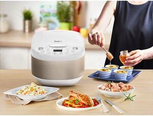 Multicooker TEFAL RK622130 Simply Cook Plus 12 programów z koszem do gotowania na parze i funkcją podtrzymywania temperatury, 4L