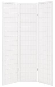 Składany parawan 3-panelowy w stylu japońskim, 120x170, biały