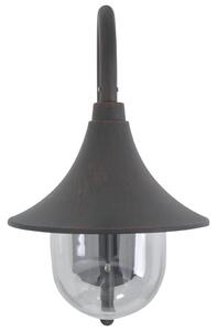 Ścienna lampa ogrodowa, 42 cm, E27, aluminiowa, kolor brązu
