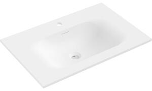 Mexen Vela umywalka wpuszczana w blat 71 x 46,5 cm, biała mat - 25237001