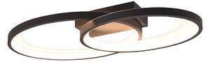 Designerska lampa sufitowa czarna z diodami LED - Alexandra Oswietlenie wewnetrzne