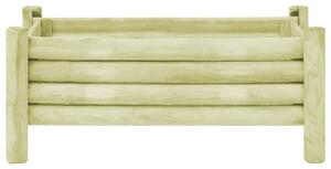 Podwyższona donica, impregnowana sosna, 100x60x42 cm