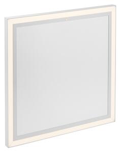 Biały panel grzewczy 60 cm z diodami LED z pilotem - Nelia Oswietlenie wewnetrzne