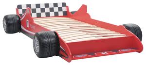 Łóżko dziecięce w kształcie samochodu, 90x200 cm, czerwone