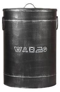 LABEL51 Pojemnik na pranie, 40x40x58 cm, L, antyczna czerń