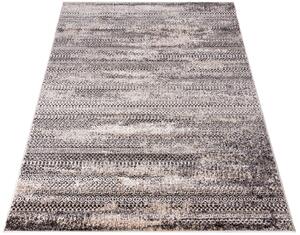 Beżowy dywan nowoczesny w ciemnobrązowe wzorki - Uwis 4X