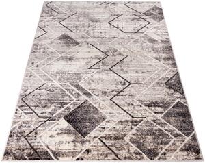 Nowoczesny dywan w beżowo-brązowy wzór geometryczny - Uwis 9X