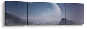 Obraz - Niebo nad skałami (170x50 cm)