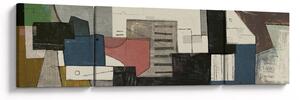 Obraz - Abstrakcja, kubizm (170x50 cm)