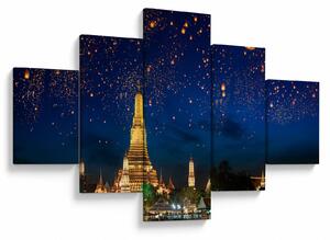 Obraz - Lampiony szczęścia, Bangkok (125x70 cm)
