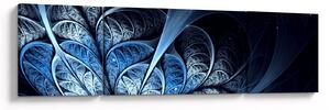 Obraz ciemnoniebieskiego kwiatu (170x50 cm)