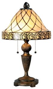 Clayre&Eef Lampa stołowa Diamond w stylu Tiffany 62 cm