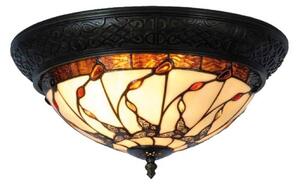 Clayre&Eef Lampa sufitowa w stylu Tiffany Florent