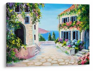 Obraz - Grecka aleja, obraz olejny (70x50 cm)