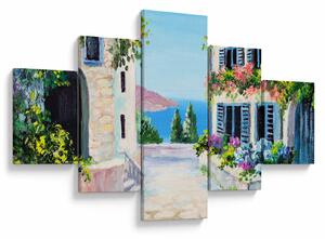 Obraz - Grecka aleja, obraz olejny (125x70 cm)