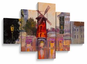 Obraz - Moulin Rouge, Paryż, Francja (125x70 cm)