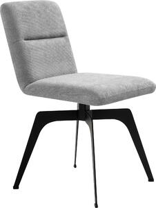 Jasnoszare krzesło Erin o nowoczesnym designie