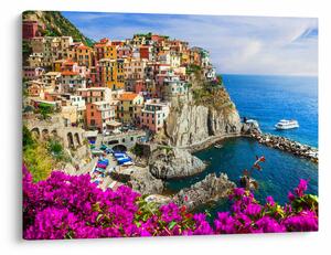 Obraz - Włoska wioska Manarola (70x50 cm)