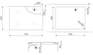 Płyta ceramiczna SMEG SE484EMTD