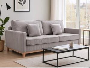 Sofa Artemis 214 cm sztruksowa rozkÅadana z pojemnikiem, Lincoln 86