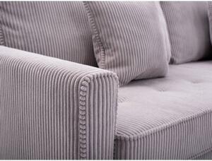 Sofa Artemis 214 cm sztruksowa rozkÅadana z pojemnikiem, Lincoln 86