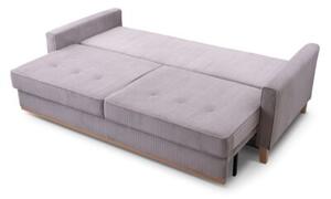 Sofa Artemis 214 cm sztruksowa rozkÅadana z pojemnikiem, Lincoln 86